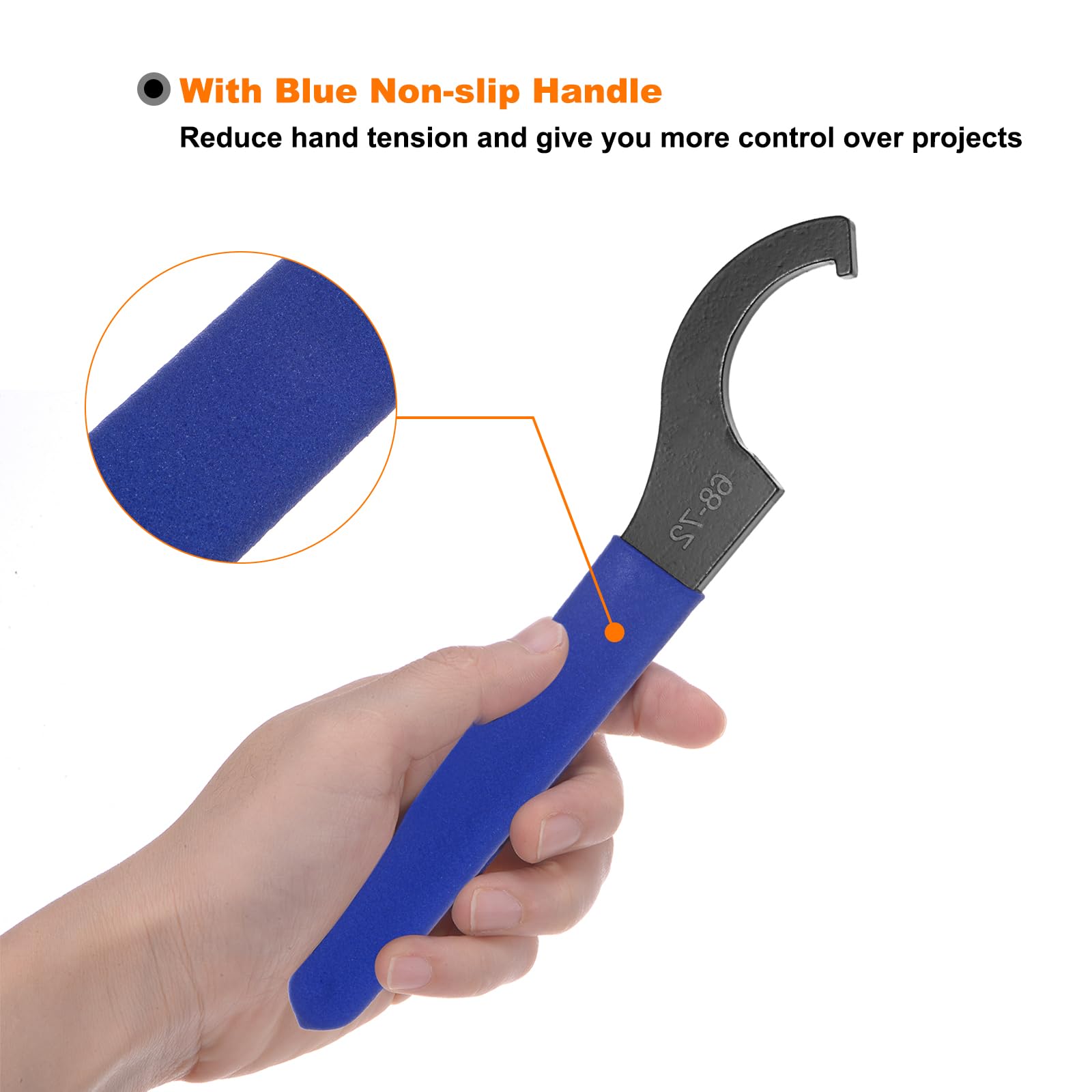 Amazon | uxcell cフックスパナレンチ68-72ナットショックレンチ